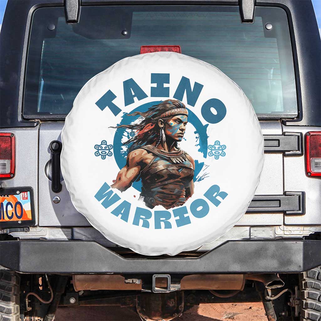 Taino Warrior Boricua Boriken Pride Indigenous Puerto Rican Spare Tire Cover - Wonder Print Shop