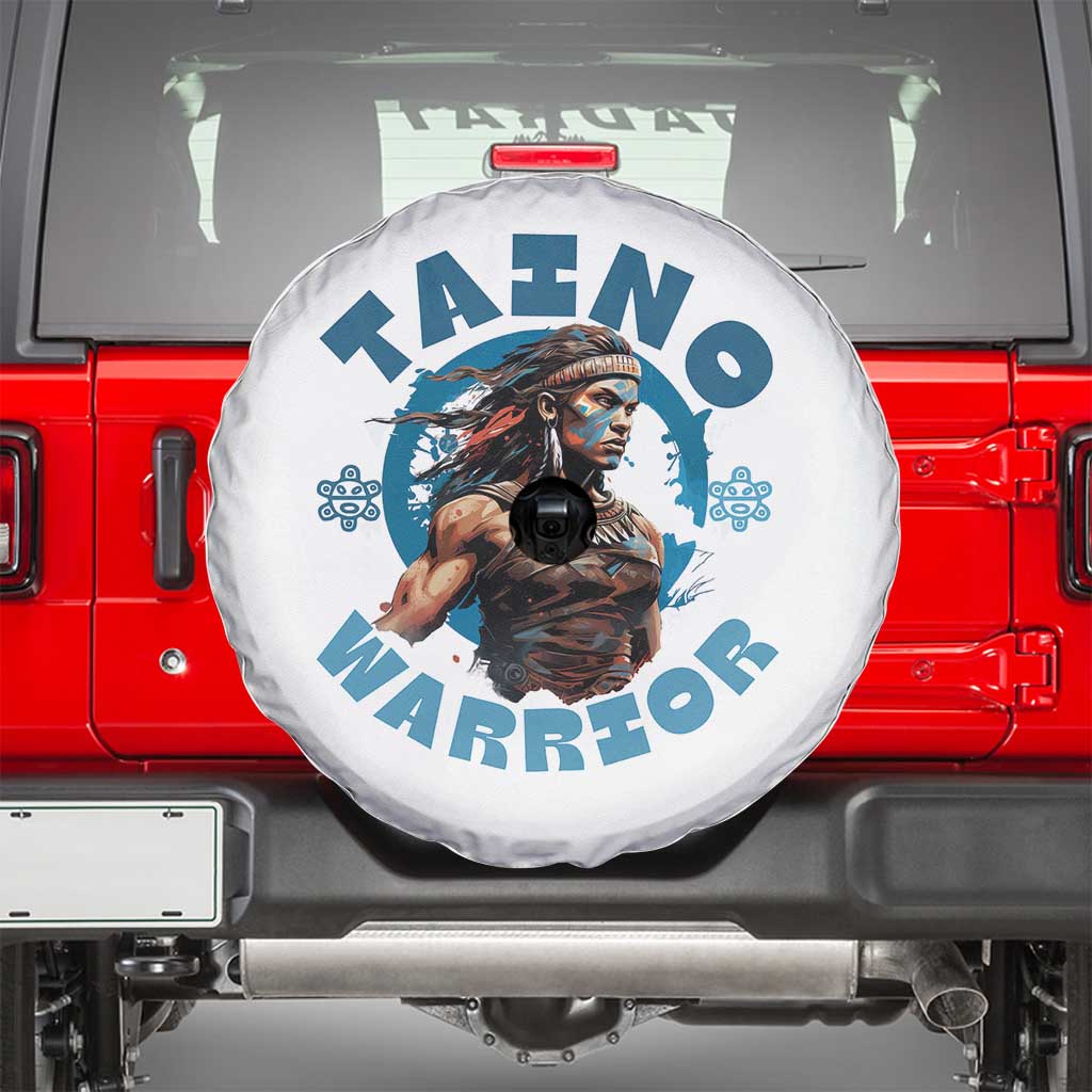 Taino Warrior Boricua Boriken Pride Indigenous Puerto Rican Spare Tire Cover - Wonder Print Shop