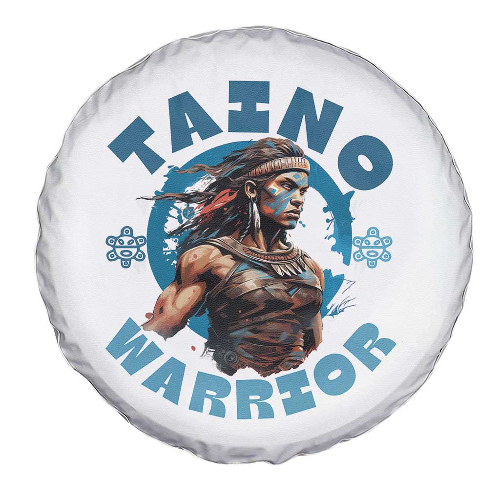 Taino Warrior Boricua Boriken Pride Indigenous Puerto Rican Spare Tire Cover - Wonder Print Shop