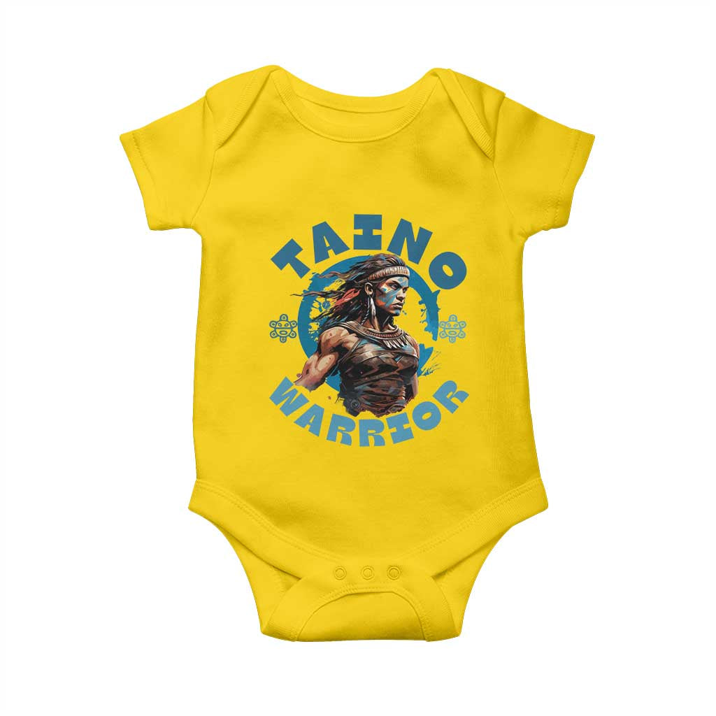 Taino Warrior Boricua Boriken Pride Indigenous Puerto Rican Baby Onesie - Wonder Print Shop