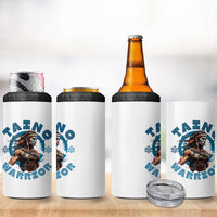 Taino Warrior Boricua Boriken Pride Indigenous Puerto Rican 4 in 1 Can Cooler Tumbler