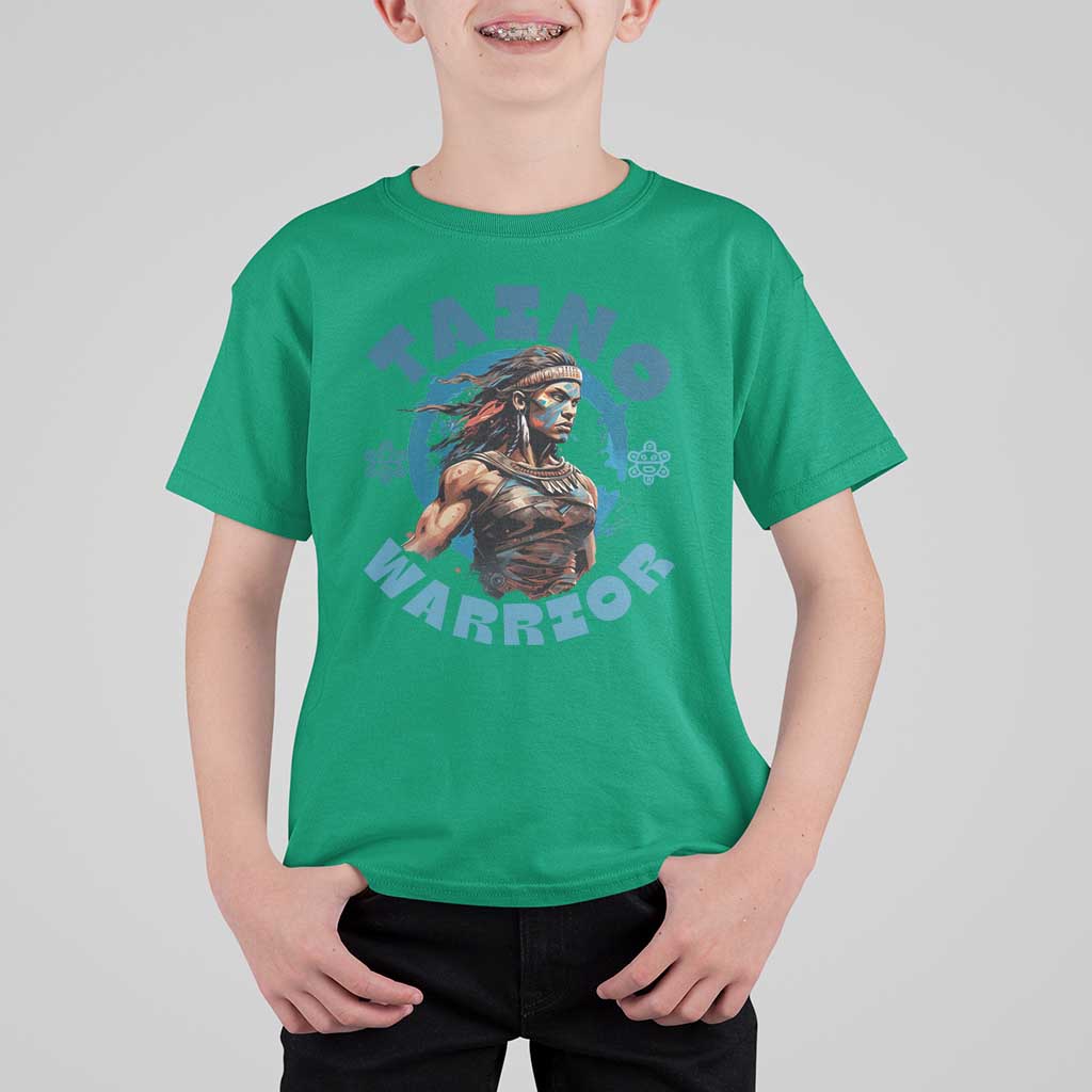 Taino Warrior Boricua Boriken Pride Indigenous Puerto Rican T Shirt For Kid - Wonder Print Shop