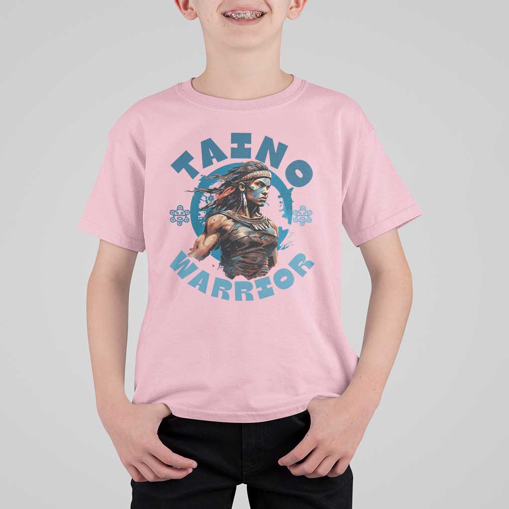 Taino Warrior Boricua Boriken Pride Indigenous Puerto Rican T Shirt For Kid - Wonder Print Shop