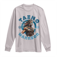 Taino Warrior Boricua Boriken Pride Indigenous Puerto Rican Long Sleeve Shirt - Wonder Print Shop