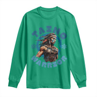 Taino Warrior Boricua Boriken Pride Indigenous Puerto Rican Long Sleeve Shirt - Wonder Print Shop