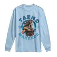 Taino Warrior Boricua Boriken Pride Indigenous Puerto Rican Long Sleeve Shirt - Wonder Print Shop