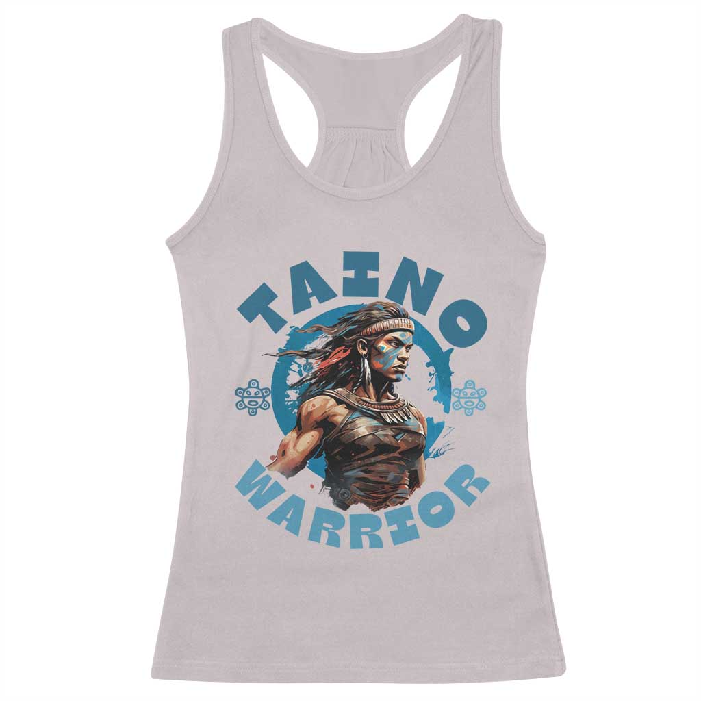 Taino Warrior Boricua Boriken Pride Indigenous Puerto Rican Racerback Tank Top - Wonder Print Shop