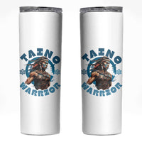 Taino Warrior Boricua Boriken Pride Indigenous Puerto Rican Skinny Tumbler