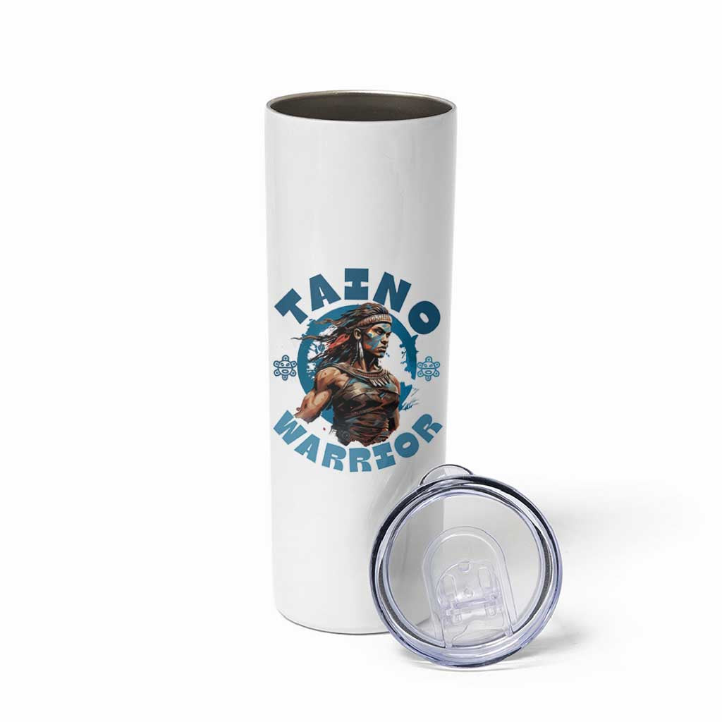 Taino Warrior Boricua Boriken Pride Indigenous Puerto Rican Skinny Tumbler