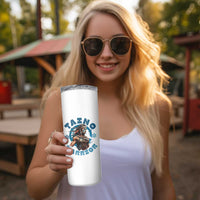 Taino Warrior Boricua Boriken Pride Indigenous Puerto Rican Skinny Tumbler