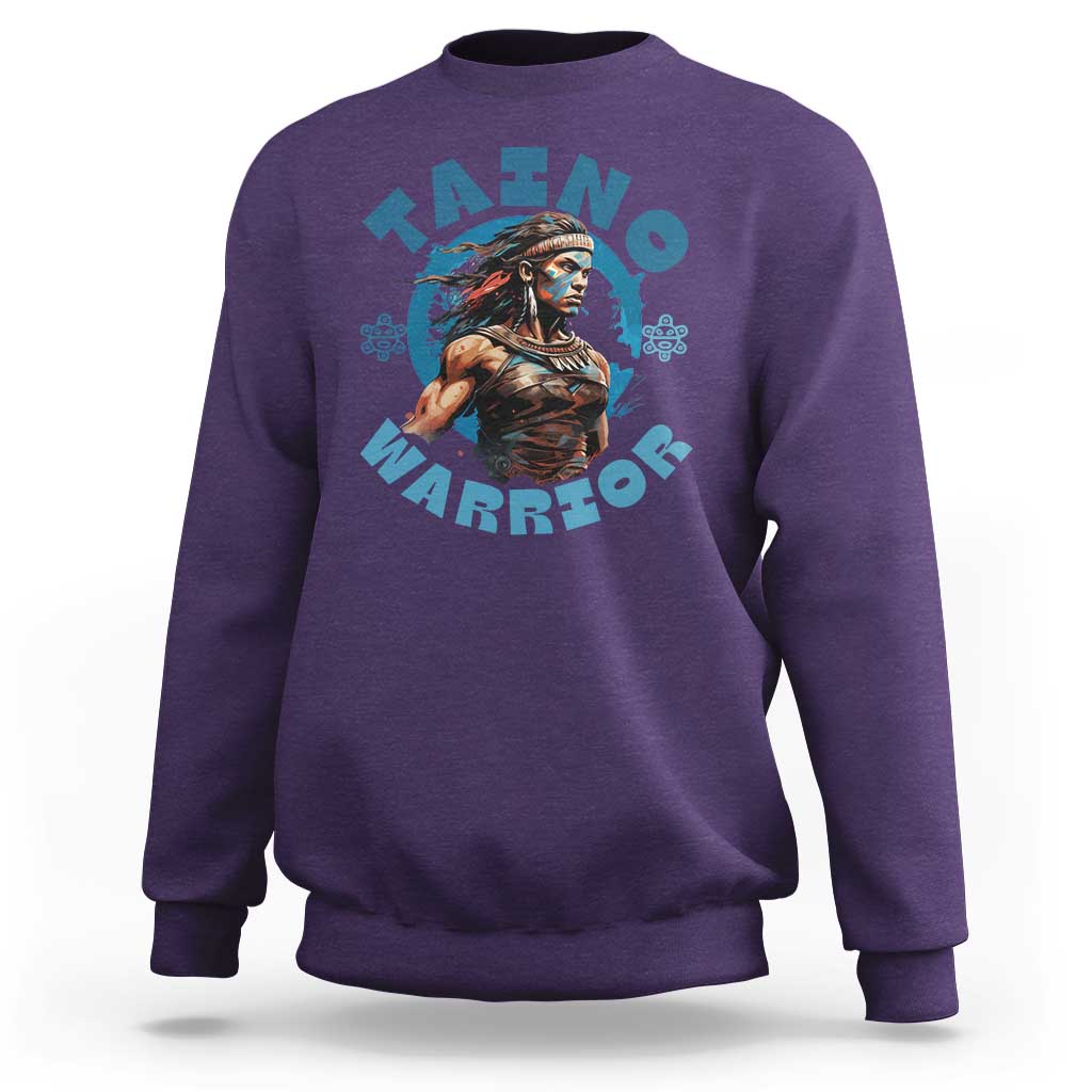 Taino Warrior Boricua Boriken Pride Indigenous Puerto Rican Sweatshirt - Wonder Print Shop