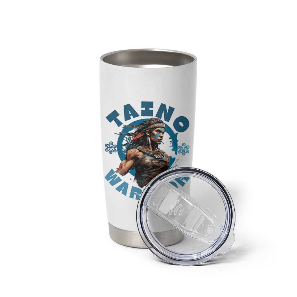 Taino Warrior Boricua Boriken Pride Indigenous Puerto Rican Tumbler Cup