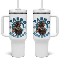 Taino Warrior Boricua Boriken Pride Indigenous Puerto Rican Tumbler With Handle