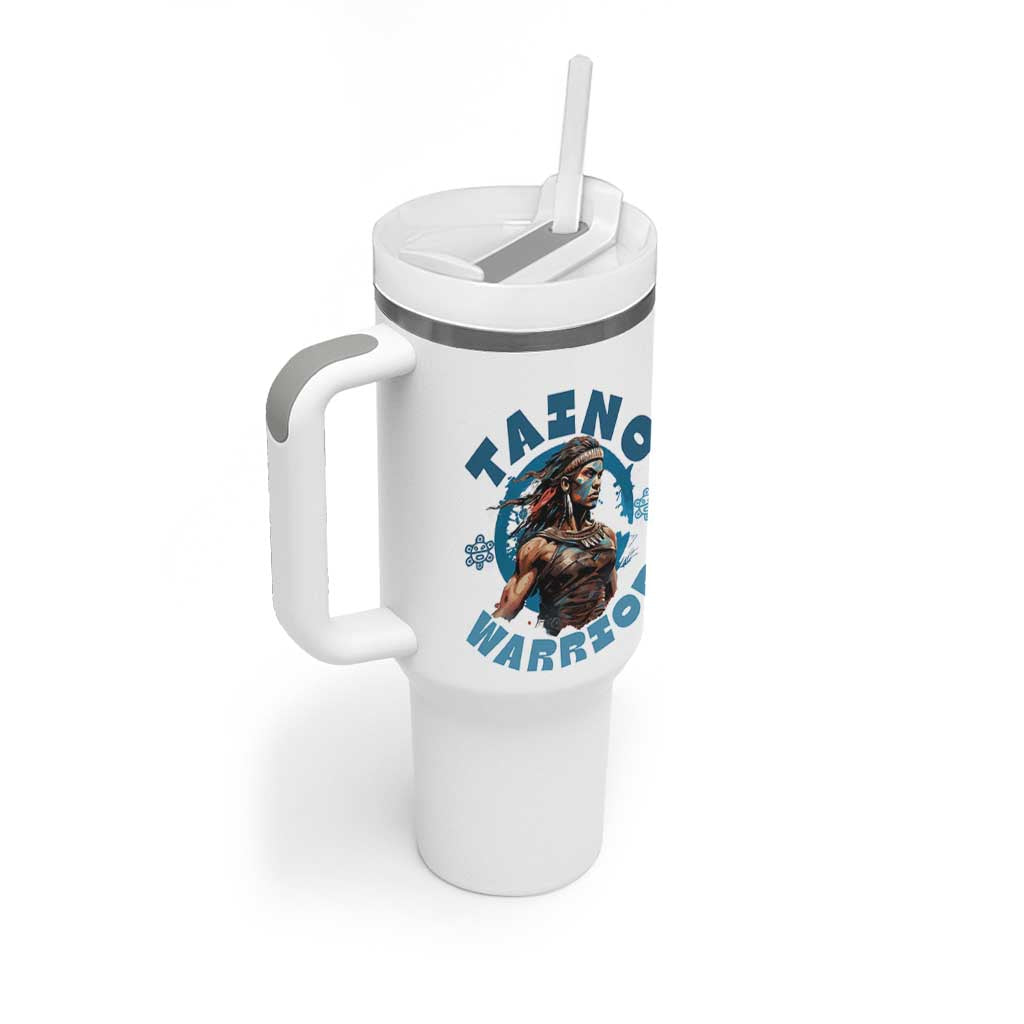 Taino Warrior Boricua Boriken Pride Indigenous Puerto Rican Tumbler With Handle
