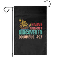 Native American Discovered Columbus 1492 Garden Flag Indigenous People - Wonder Print Shop