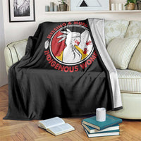 MMIW Missing and Murdered Indigenous Women Red Hand Throw Blanket - Wonder Print Shop