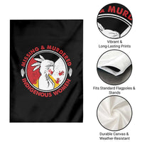 MMIW Missing and Murdered Indigenous Women Red Hand Garden Flag - Wonder Print Shop