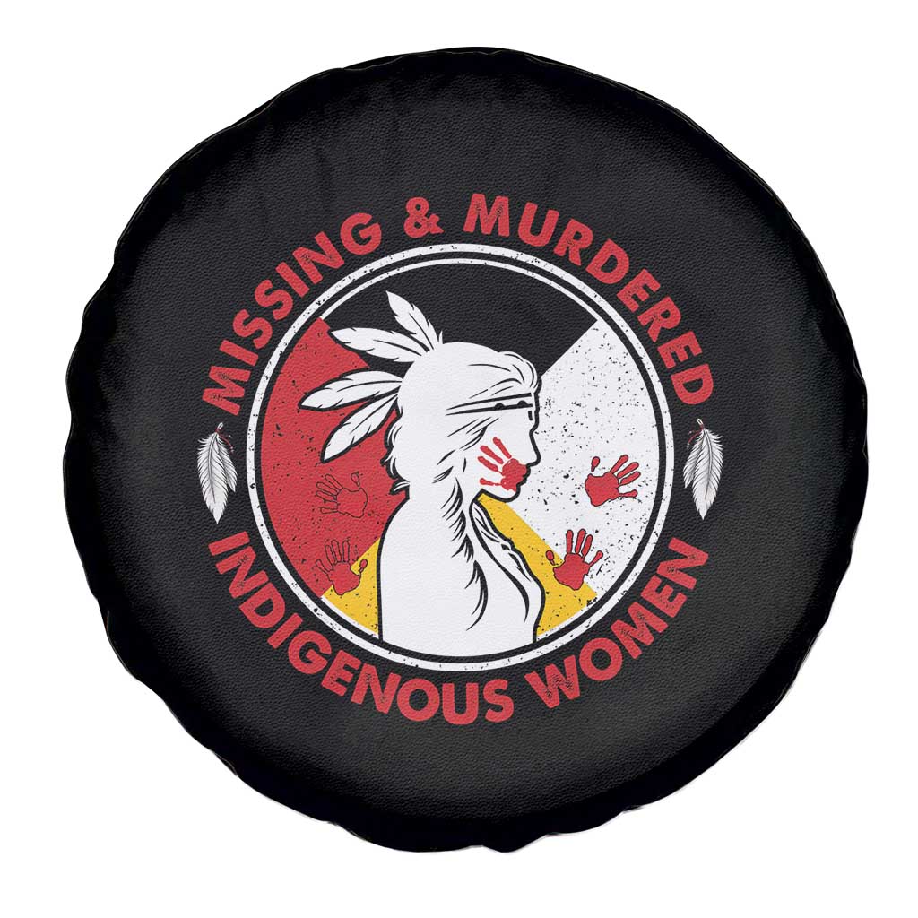MMIW Missing and Murdered Indigenous Women Red Hand Spare Tire Cover - Wonder Print Shop