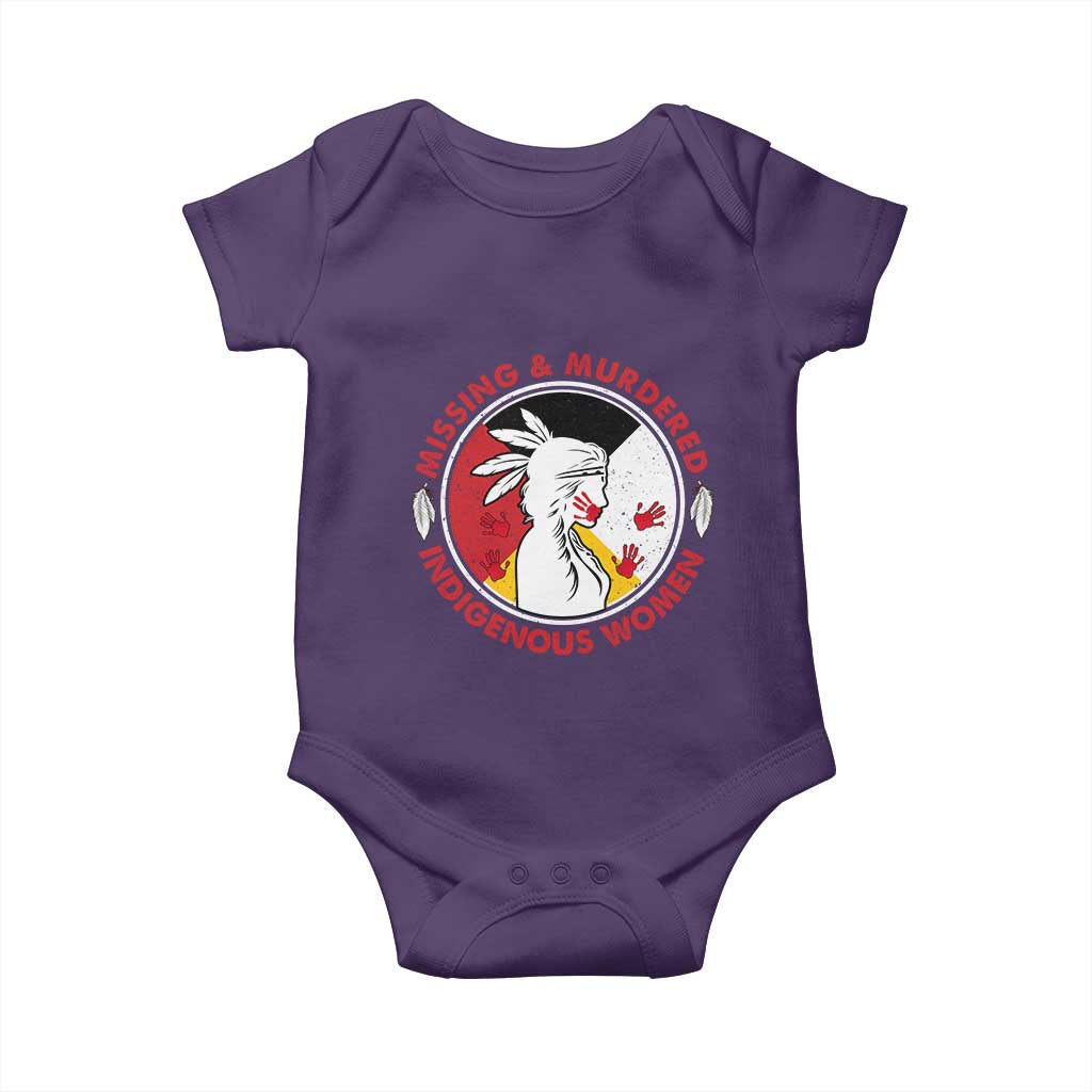 MMIW Missing and Murdered Indigenous Women Red Hand Baby Onesie - Wonder Print Shop