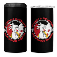 MMIW Missing and Murdered Indigenous Women Red Hand 4 in 1 Can Cooler Tumbler