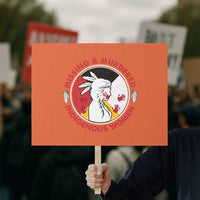 MMIW Missing and Murdered Indigenous Women Red Hand Protest Sign - Wonder Print Shop