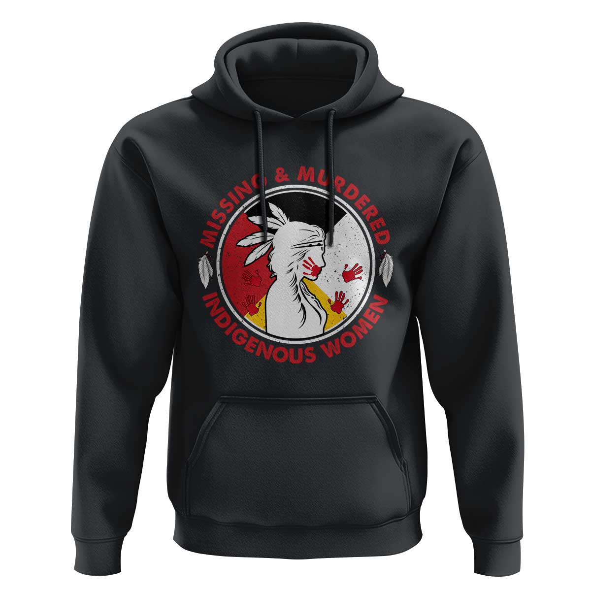 MMIW Missing and Murdered Indigenous Women Red Hand Hoodie - Wonder Print Shop