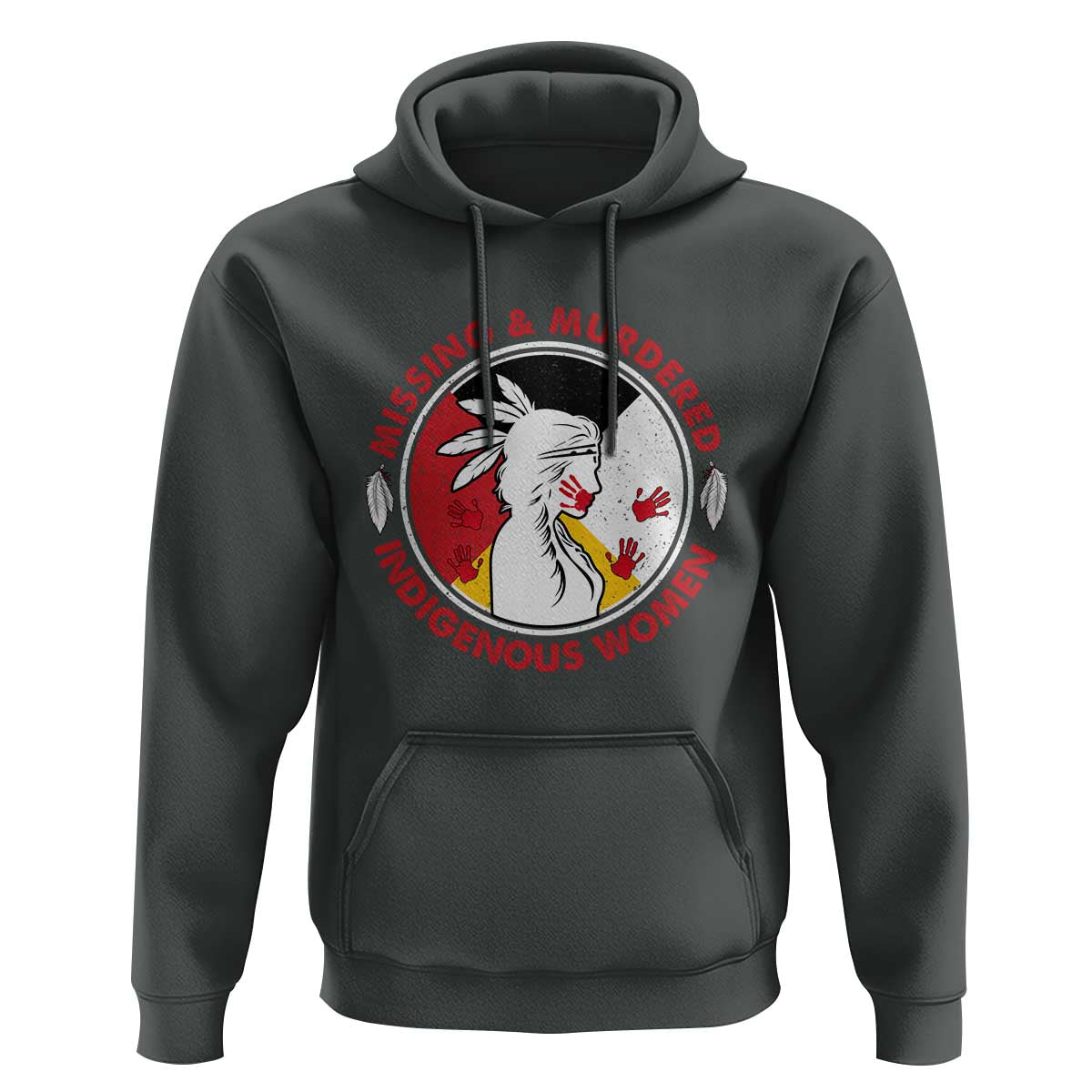 MMIW Missing and Murdered Indigenous Women Red Hand Hoodie - Wonder Print Shop
