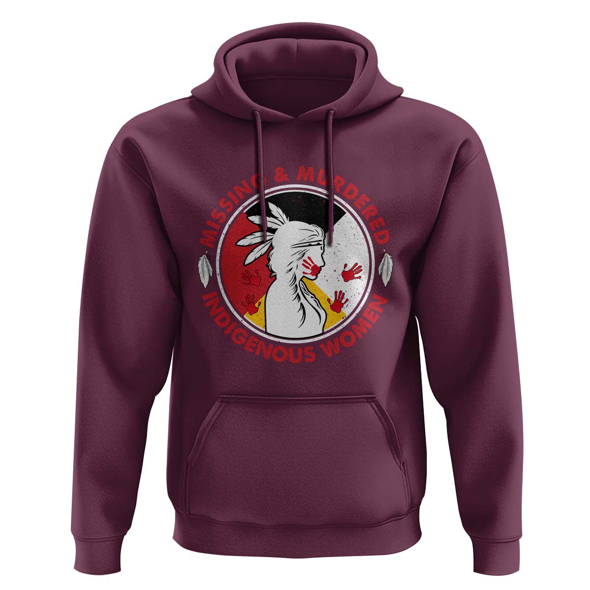 MMIW Missing and Murdered Indigenous Women Red Hand Hoodie - Wonder Print Shop