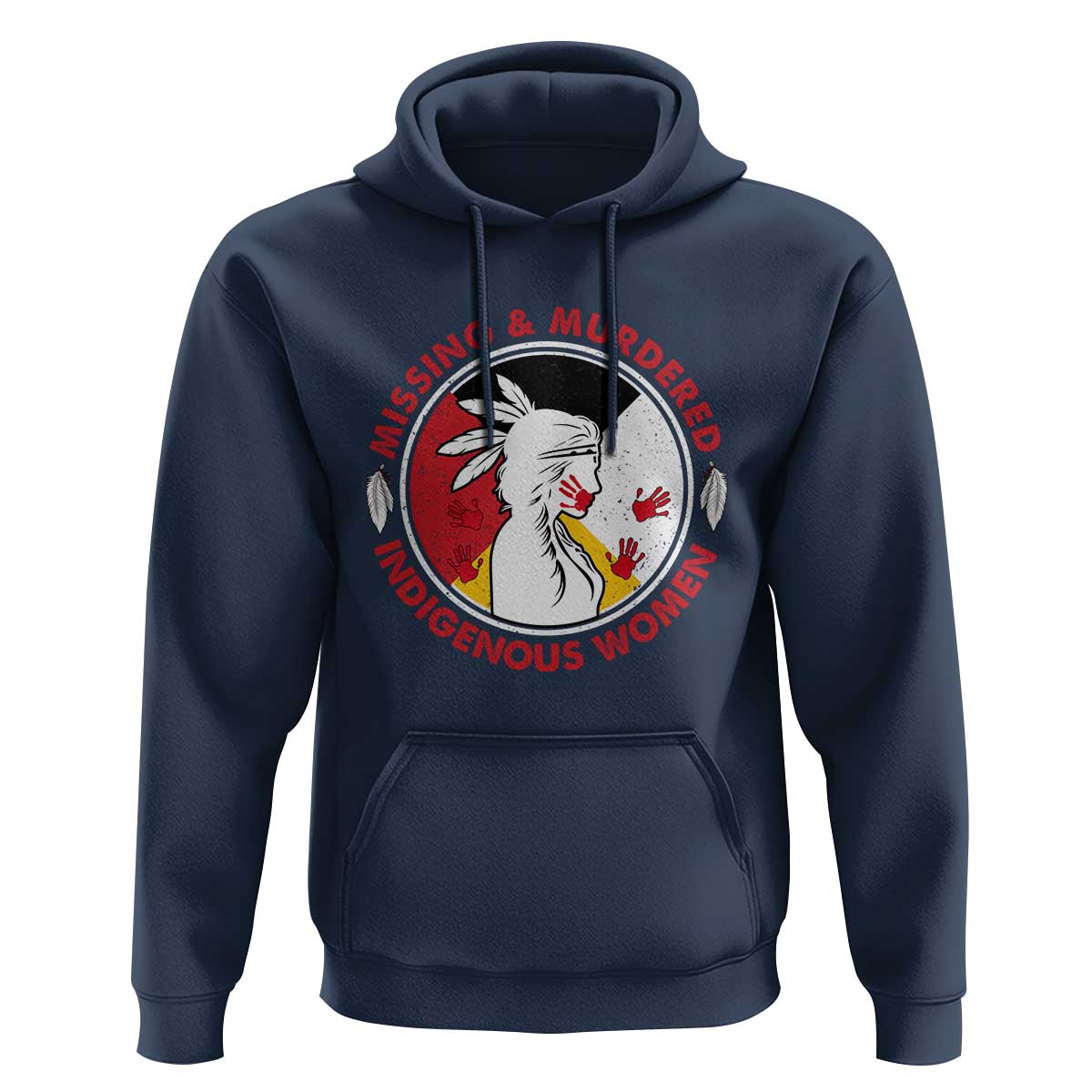MMIW Missing and Murdered Indigenous Women Red Hand Hoodie - Wonder Print Shop