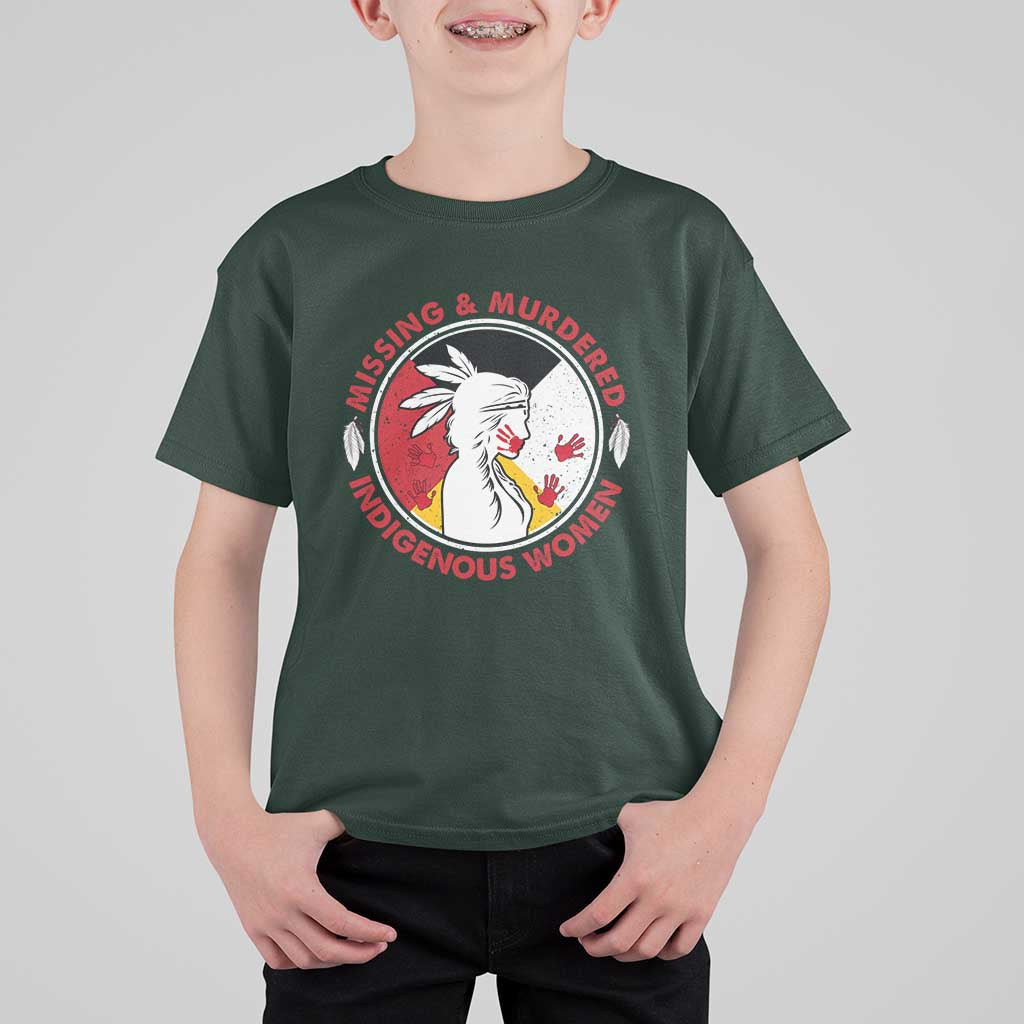 MMIW Missing and Murdered Indigenous Women Red Hand T Shirt For Kid - Wonder Print Shop