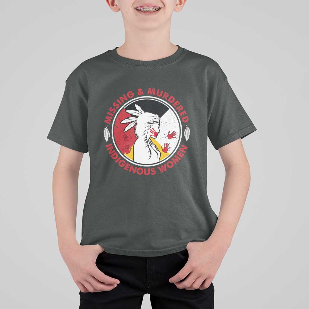 MMIW Missing and Murdered Indigenous Women Red Hand T Shirt For Kid - Wonder Print Shop