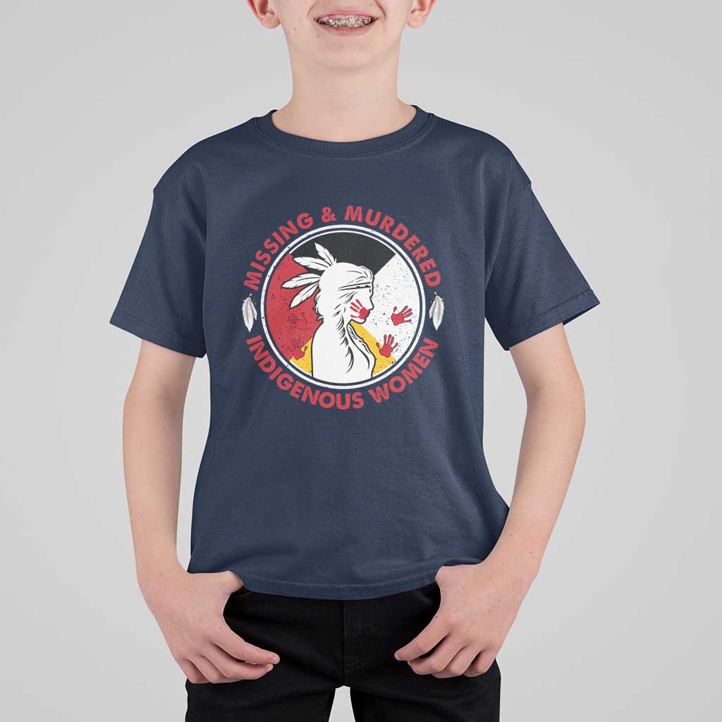 MMIW Missing and Murdered Indigenous Women Red Hand T Shirt For Kid - Wonder Print Shop