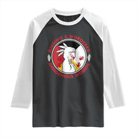 MMIW Missing and Murdered Indigenous Women Red Hand Raglan Shirt - Wonder Print Shop