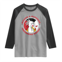 MMIW Missing and Murdered Indigenous Women Red Hand Raglan Shirt - Wonder Print Shop