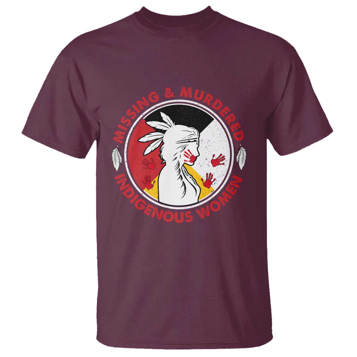 MMIW Missing and Murdered Indigenous Women Red Hand T Shirt - Wonder Print Shop