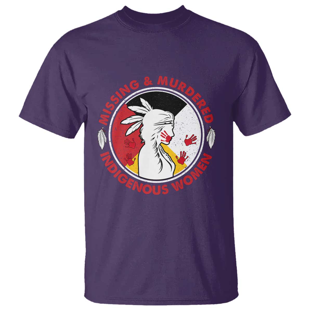 MMIW Missing and Murdered Indigenous Women Red Hand T Shirt - Wonder Print Shop