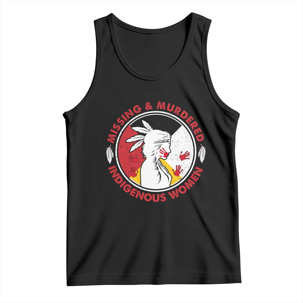 MMIW Missing and Murdered Indigenous Women Red Hand Tank Top - Wonder Print Shop