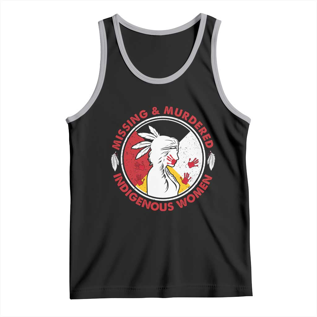 MMIW Missing and Murdered Indigenous Women Red Hand Tank Top - Wonder Print Shop