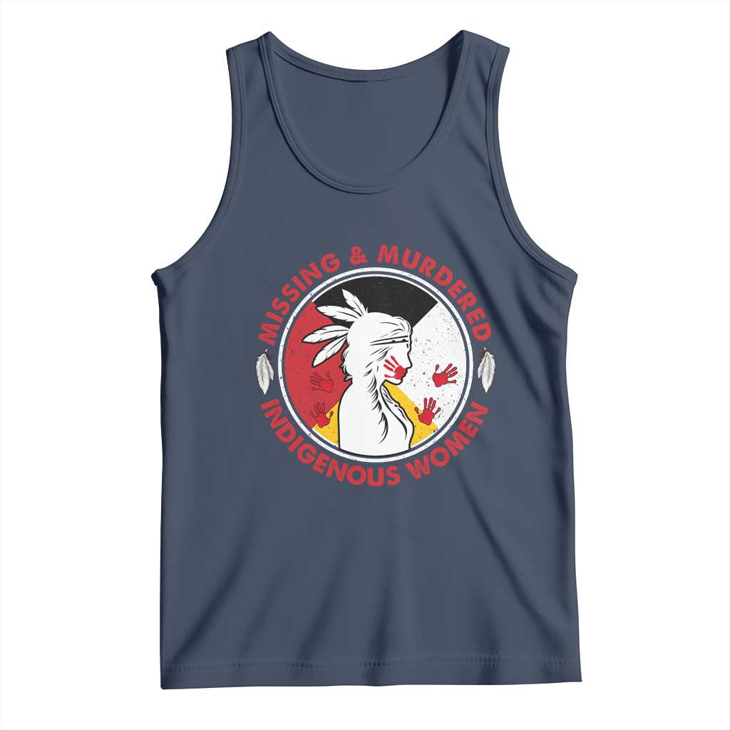MMIW Missing and Murdered Indigenous Women Red Hand Tank Top - Wonder Print Shop