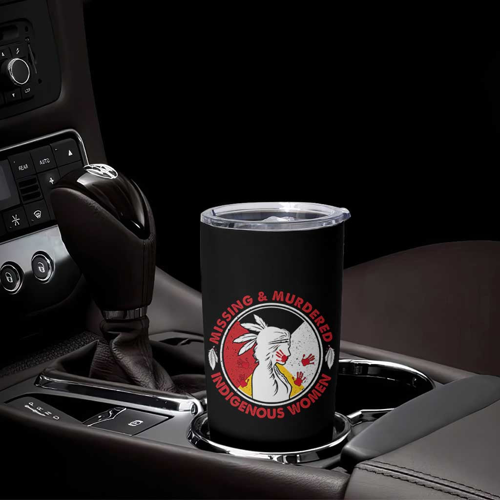 MMIW Missing and Murdered Indigenous Women Red Hand Tumbler Cup