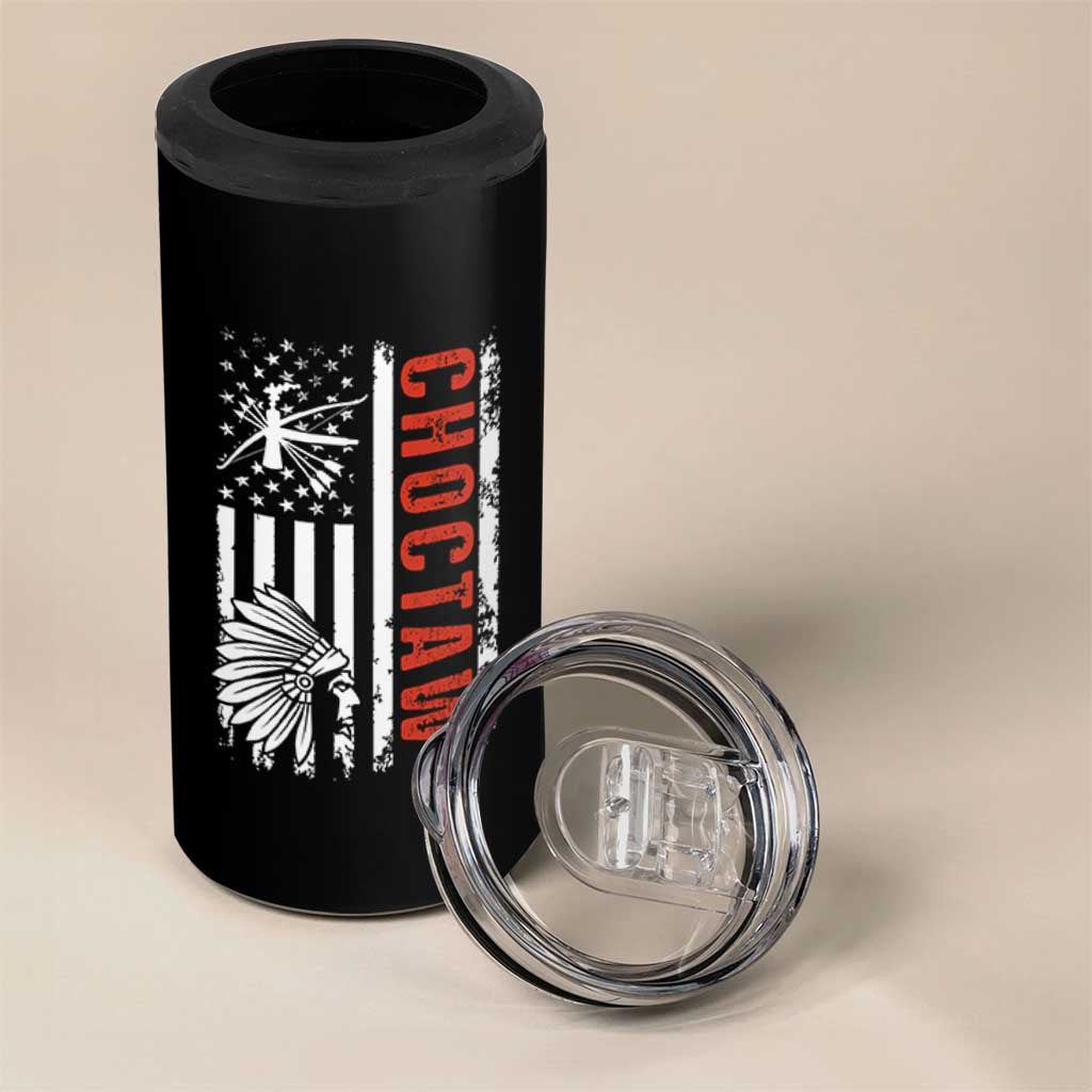 Choctaw Tribe Native American Day Indigenous Peoples Day 4 in 1 Can Cooler Tumbler