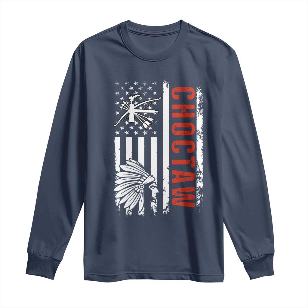 Choctaw Tribe Native American Day Indigenous Peoples Day Long Sleeve Shirt - Wonder Print Shop
