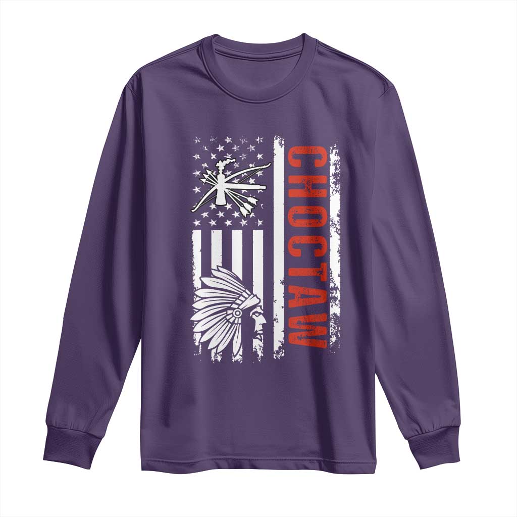 Choctaw Tribe Native American Day Indigenous Peoples Day Long Sleeve Shirt - Wonder Print Shop
