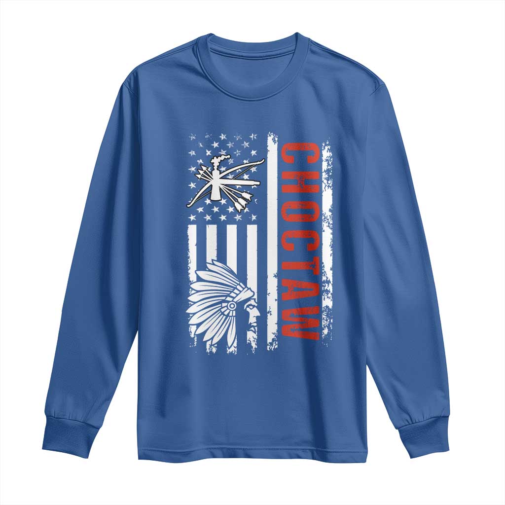 Choctaw Tribe Native American Day Indigenous Peoples Day Long Sleeve Shirt - Wonder Print Shop