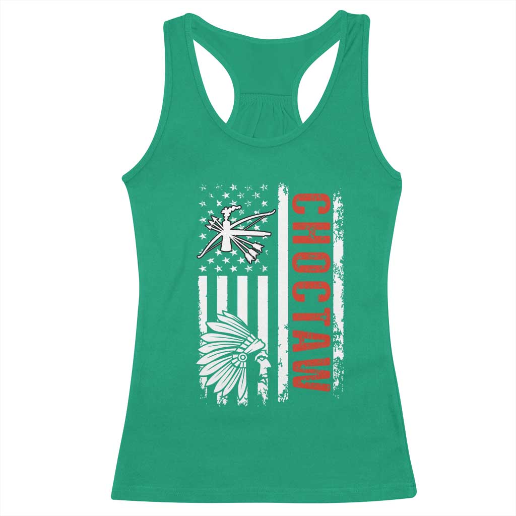 Choctaw Tribe Native American Day Indigenous Peoples Day Racerback Tank Top - Wonder Print Shop