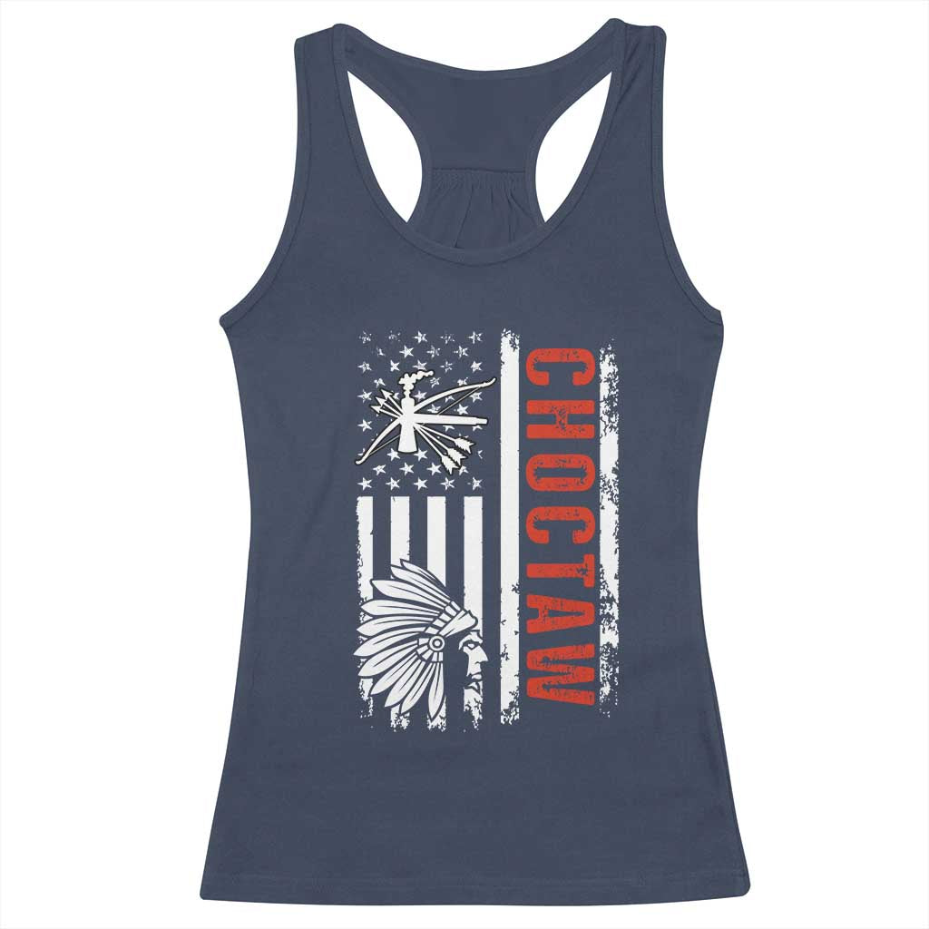 Choctaw Tribe Native American Day Indigenous Peoples Day Racerback Tank Top - Wonder Print Shop