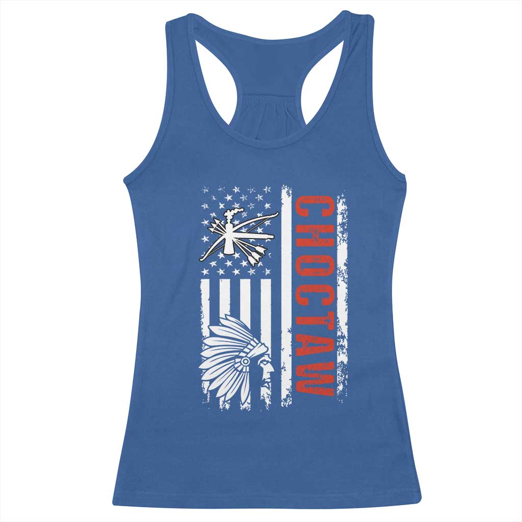 Choctaw Tribe Native American Day Indigenous Peoples Day Racerback Tank Top - Wonder Print Shop