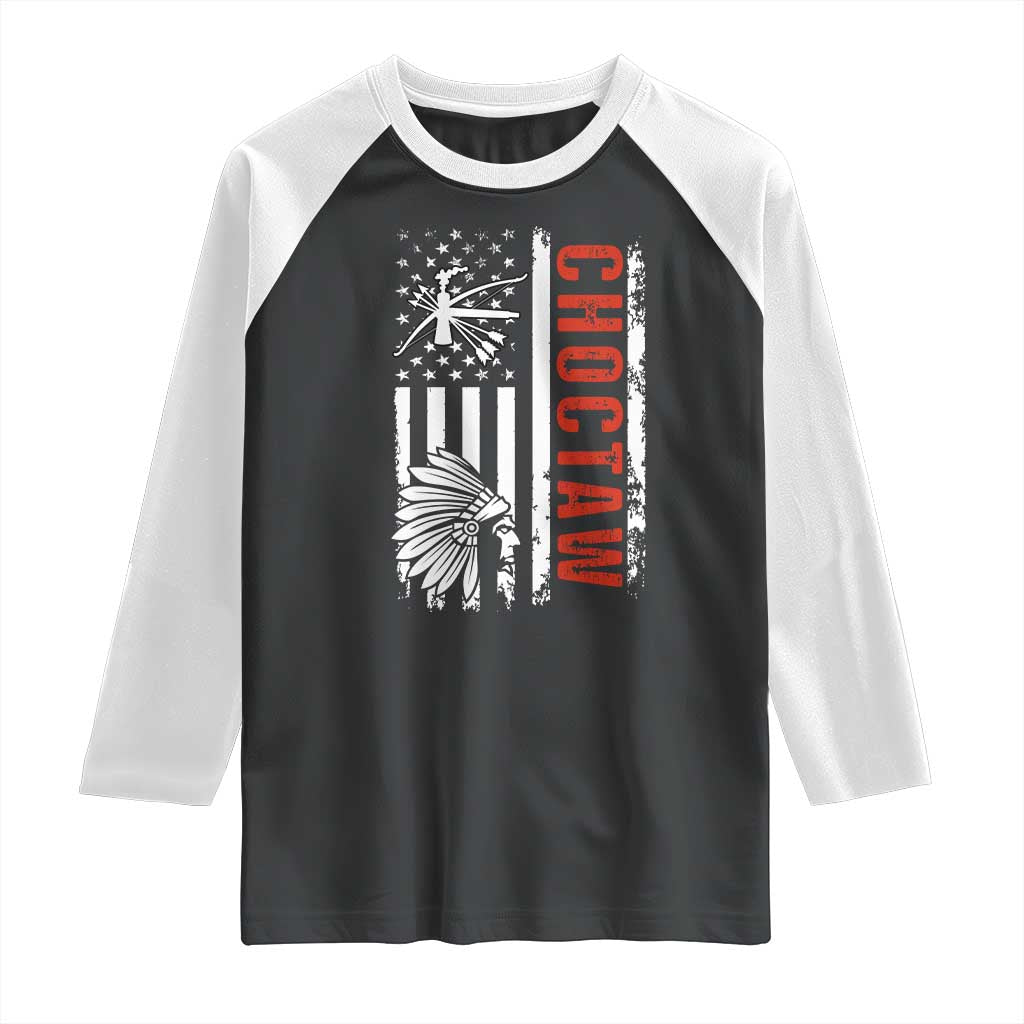Choctaw Tribe Native American Day Indigenous Peoples Day Raglan Shirt - Wonder Print Shop