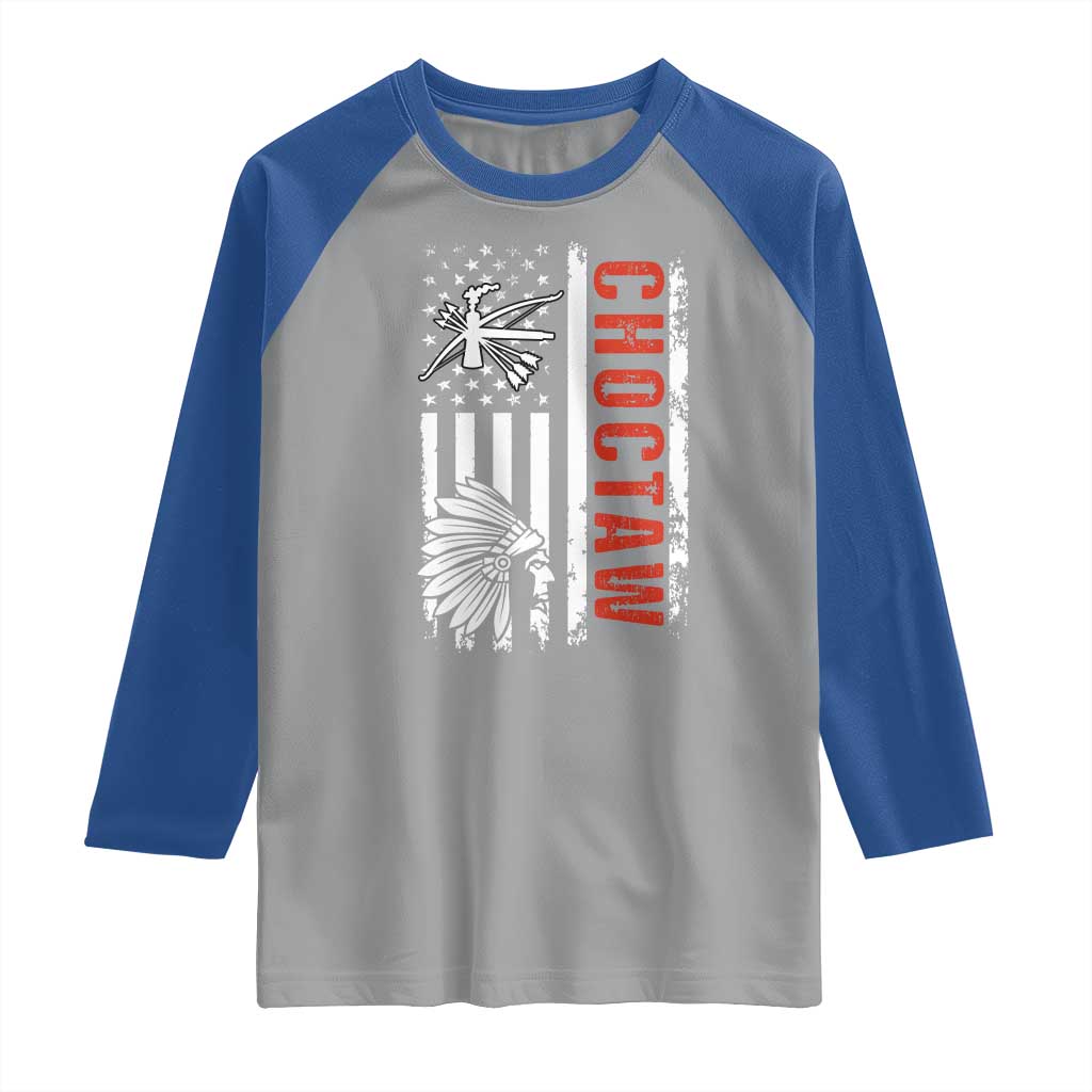 Choctaw Tribe Native American Day Indigenous Peoples Day Raglan Shirt - Wonder Print Shop