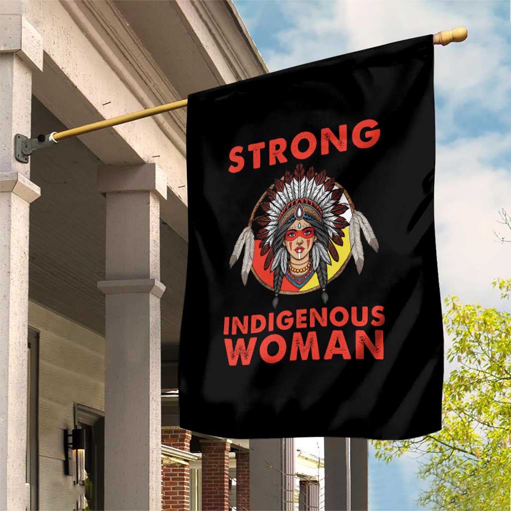 MMIW Native American Strong Indigenous Woman Garden Flag - Wonder Print Shop